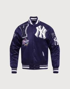 Polyester - used fashion Pro Standard New York Yankees Mashup Rib Satin Jacket Wardrobe staples