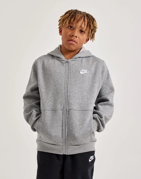 Popular fashion picks Nike Club Fleece Full-Zip Hoodie Grade-School Lace - detailed fashion