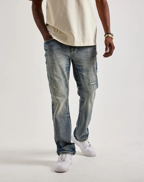 Popular fashion picks Smoke Rise Wave Effect Straight Denim Jeans Fashion trends