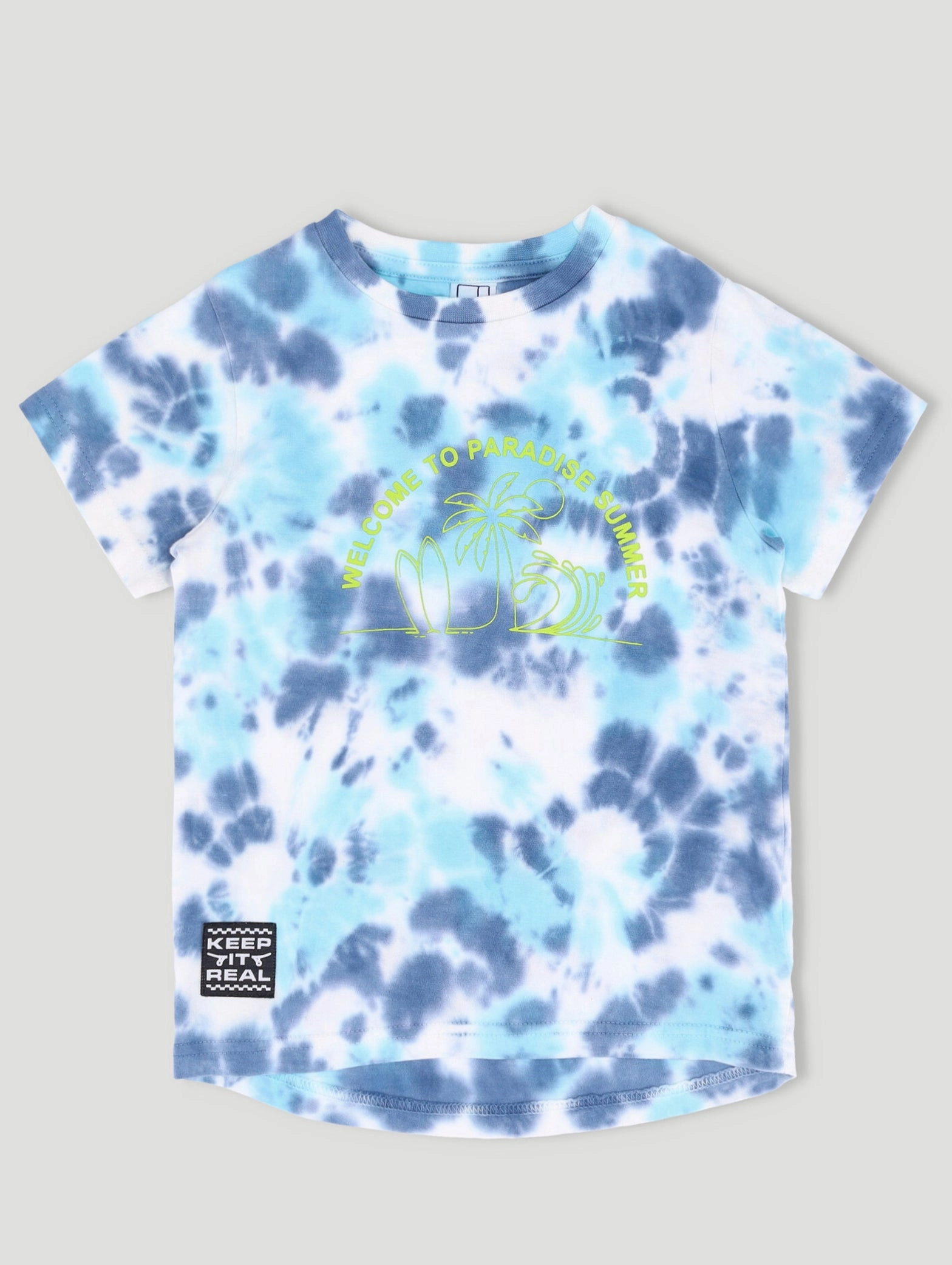 Pre-Boys Tie Dye Tee - Teal