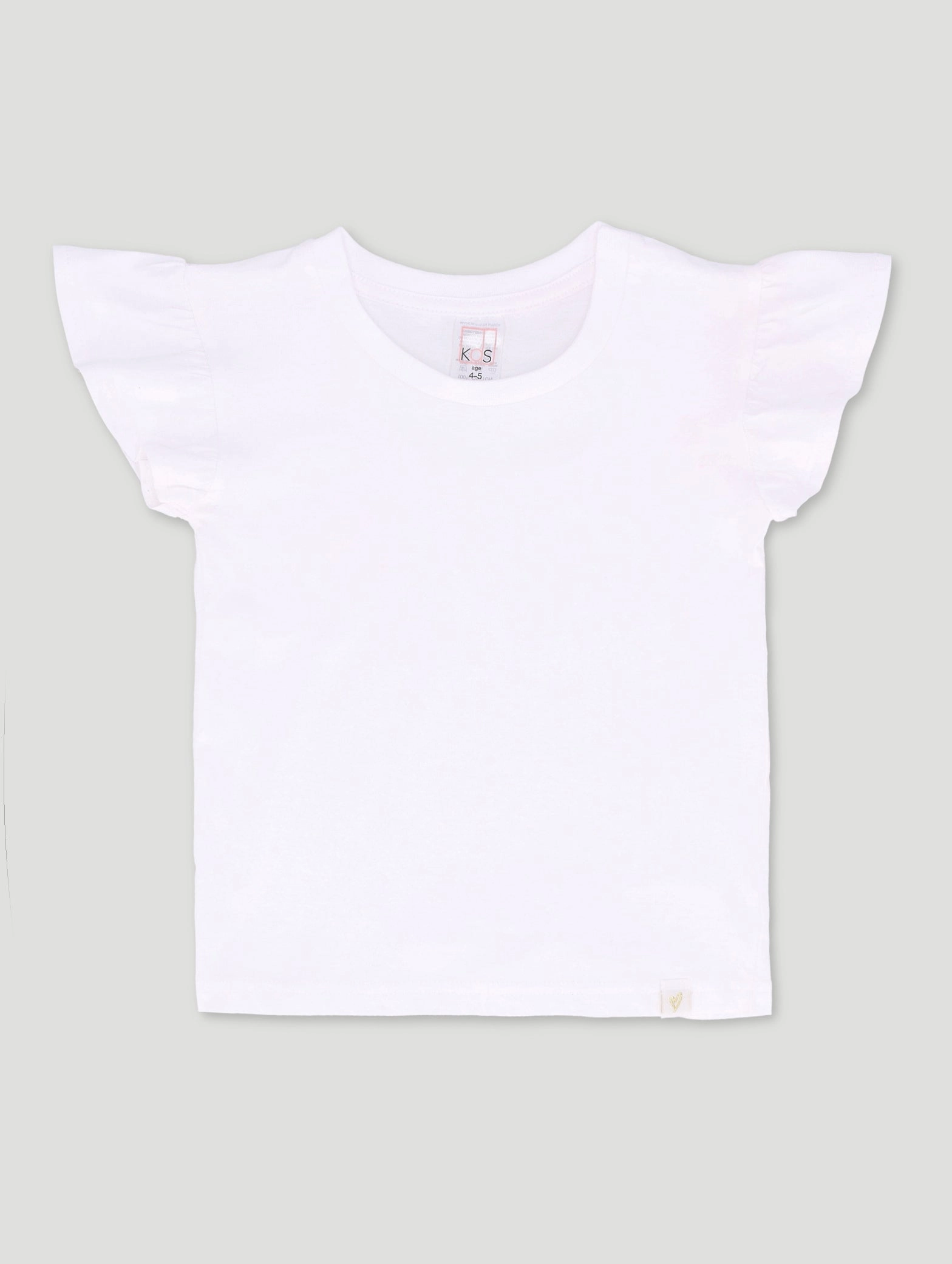 Pre-Girls Basic Tee - White