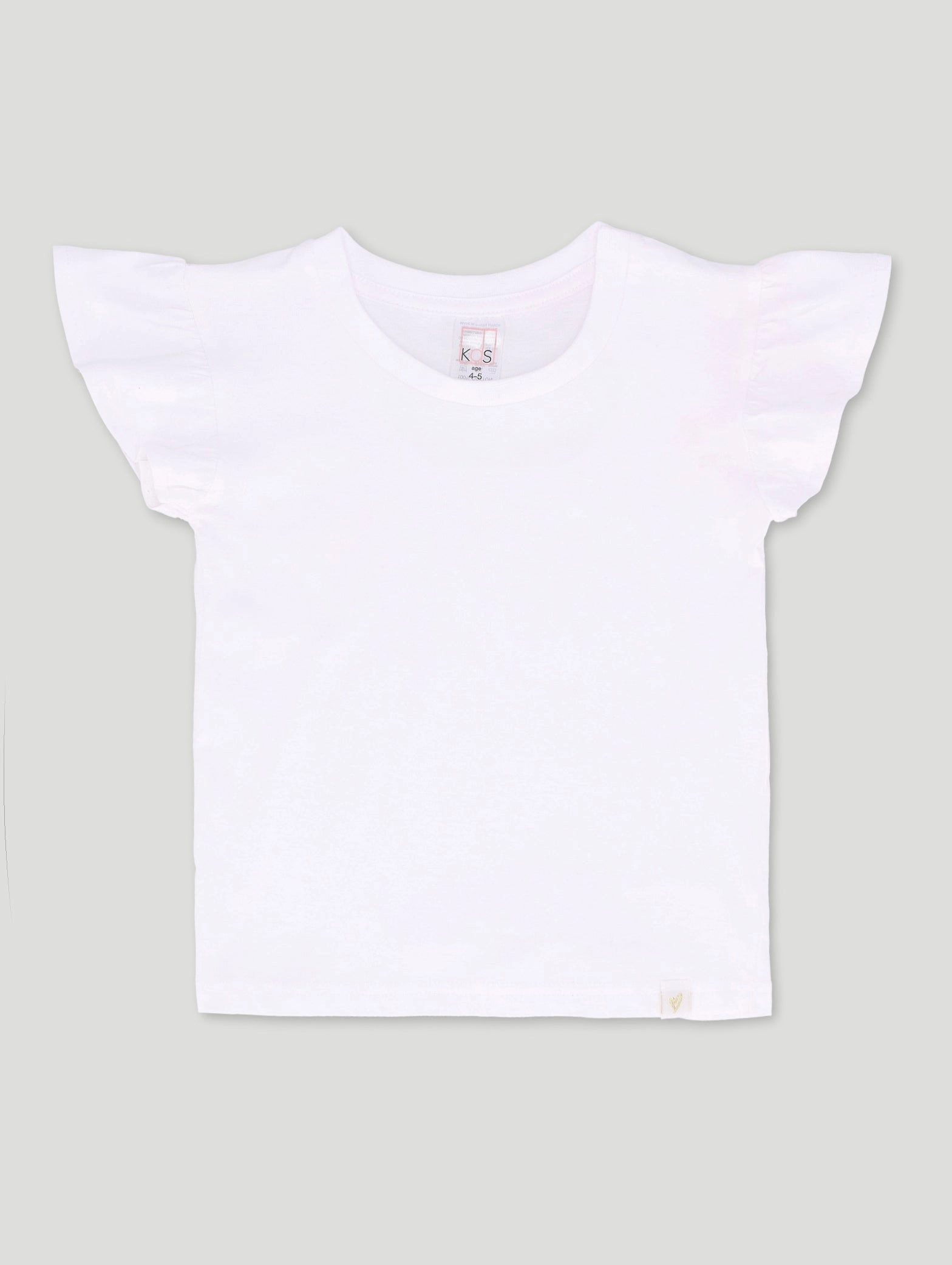 Pre-Girls Basic Tee - White