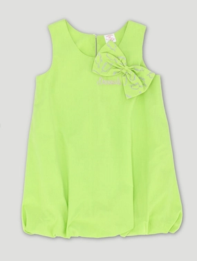 Pre-Girls Danasoli Bubble Dress With Glitter Bow - Lime Fashion photography Fashion boutiques