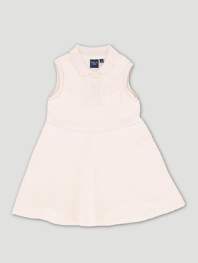 Pre-Girls Kerry Crested Sleeveless Dress - Cream Fashion catalog Seasonal wear