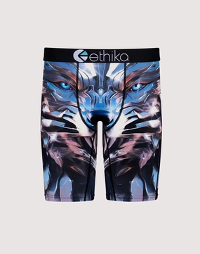Preppy style items Ethika Chrome Wolf Boxer Briefs Retro fashion finds