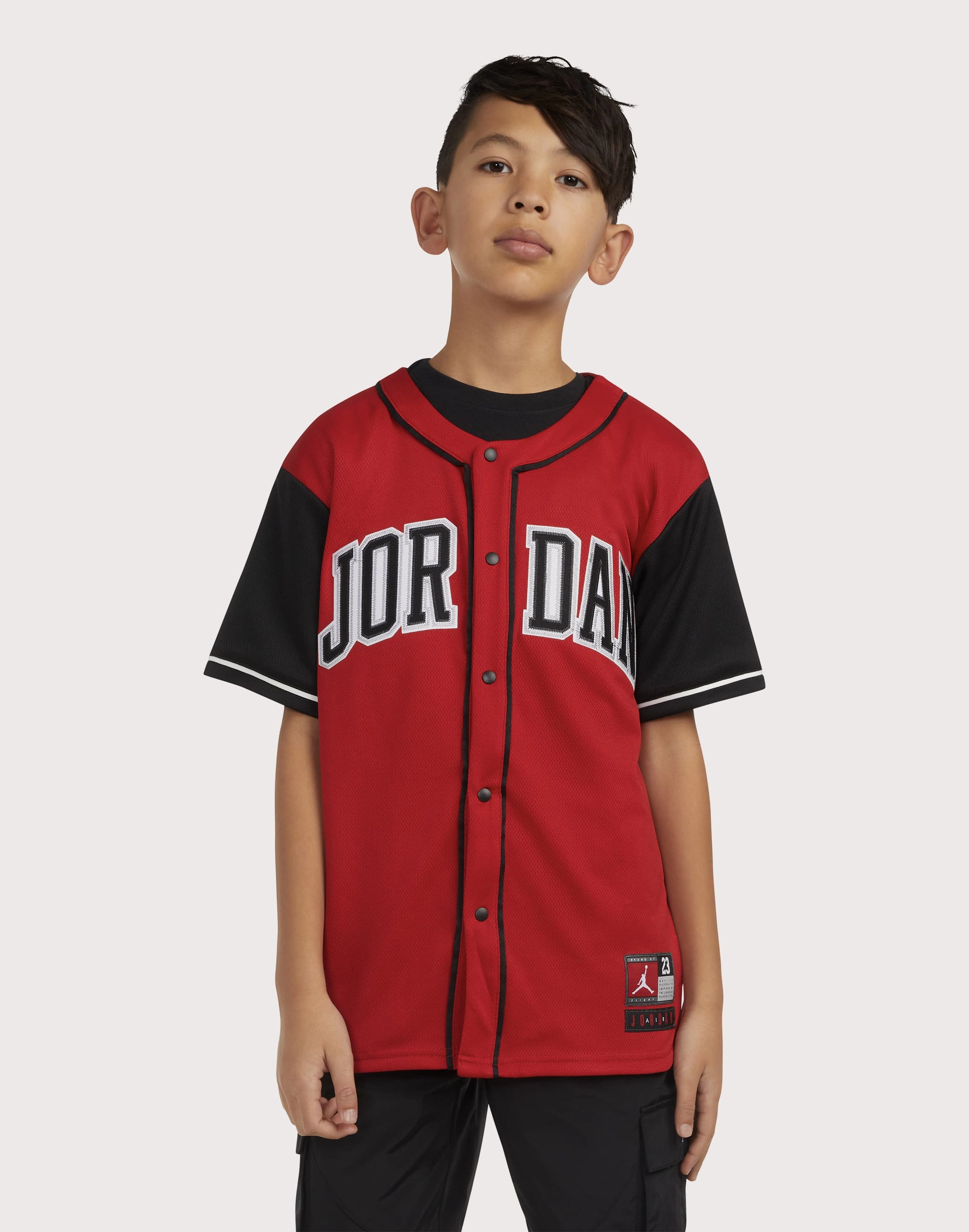 High - end fashion Jordan HBR Baseball Jersey Leather - material fashion