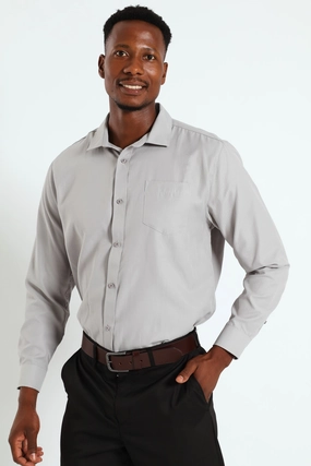Preppy style items Summer Dobby Shirt - Grey Fashion essentials
