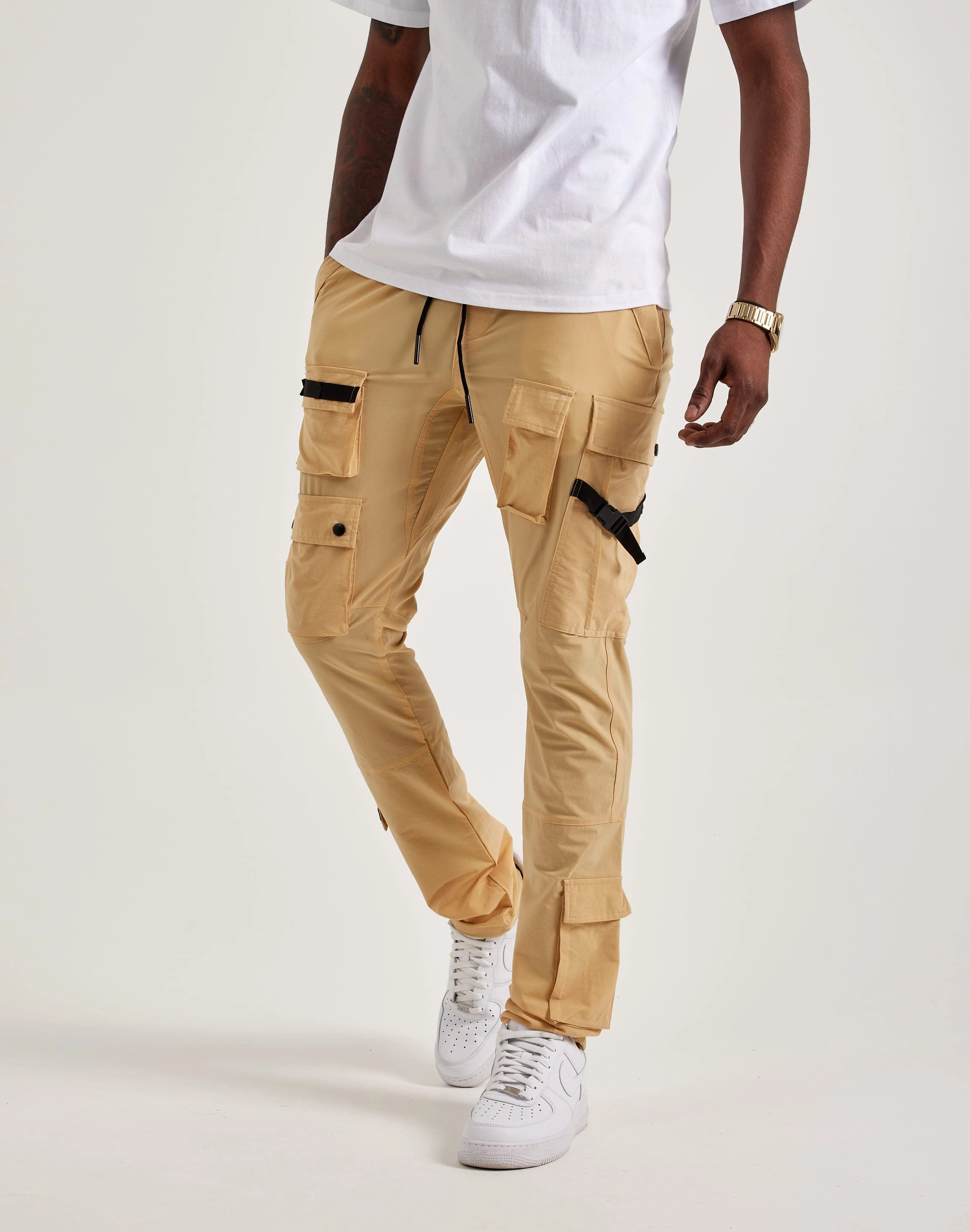 Printed fashion American Stitch Stretch Nylon Cargo Pants Everyday wear
