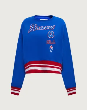 Pro Standard Atlanta Braves Retro Classic Rib Crewneck Nautical - themed fashion Fashion subscription services