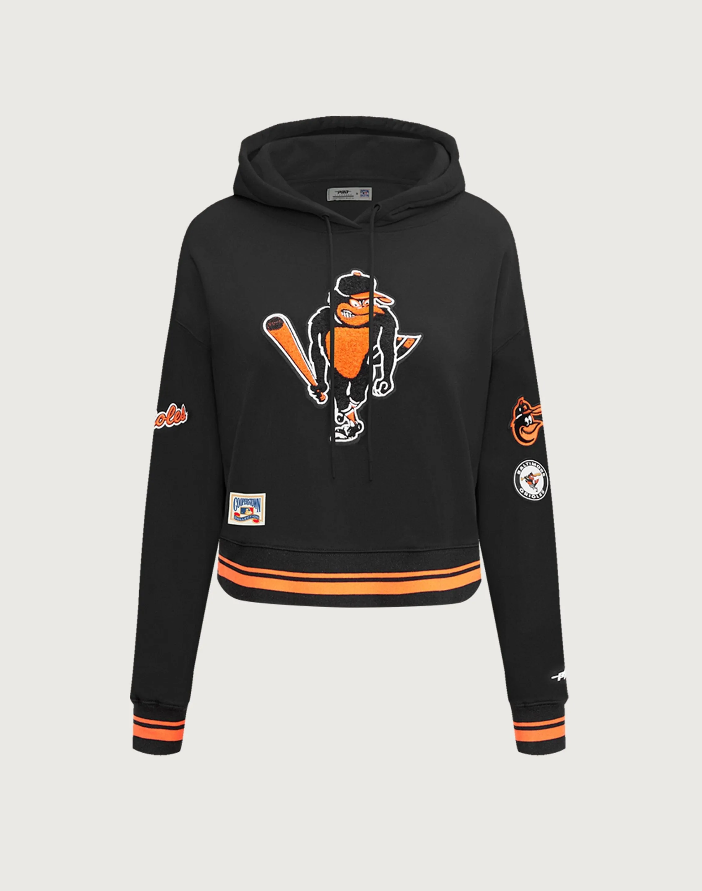 Pro Standard Baltimore Orioles Retro Classic Rib Cropped Hoodie Fashion storage (wardrobes, hangers, etc.) Fashion advice