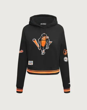 Pro Standard Baltimore Orioles Retro Classic Rib Cropped Hoodie Fashion storage (wardrobes, hangers, etc.) Fashion advice
