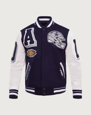 Pro Standard Dallas Cowboys Mashup Rib Wool Varsity Jacket Fashion swaps Nylon - included fashion
