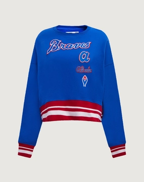 Pro Standard Atlanta Braves Retro Classic Rib Crewneck Smart casual wear Smart casual wear