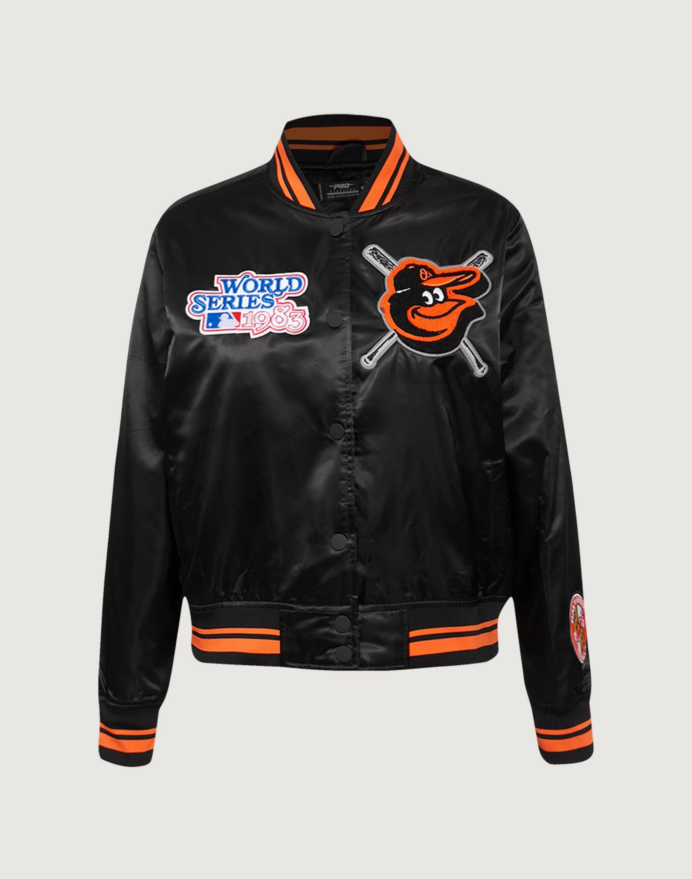 Pro Standard Baltimore Orioles Mashup Rib Satin Jacket Embroidered fashion Outerwear options