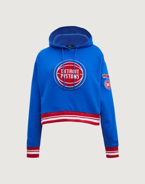 Pro Standard Detroit Pistons Retro Classic Rib Cropped Hoodie Street fashion Smart fashion (wearables)