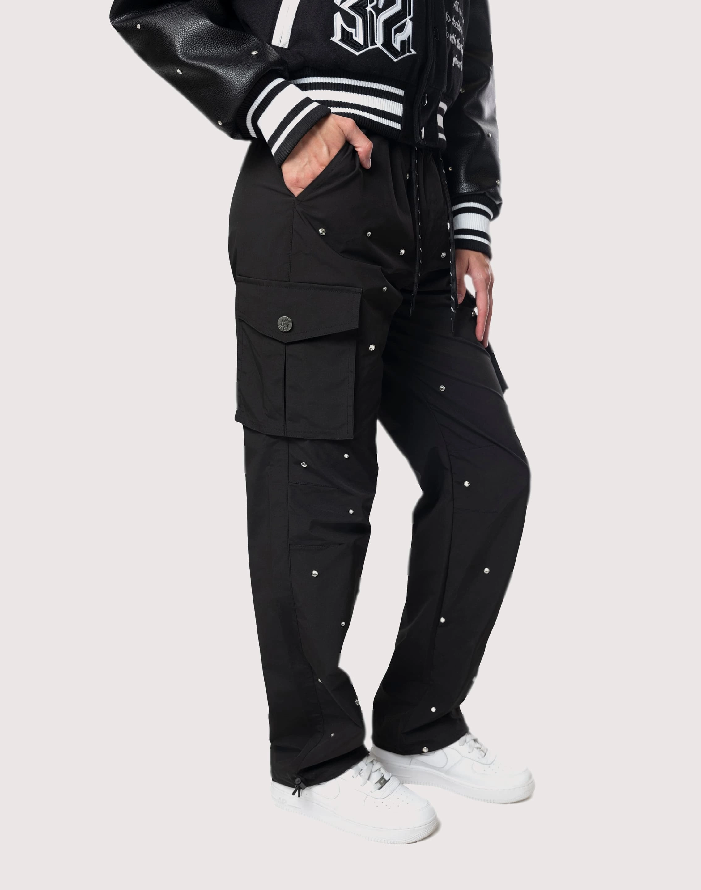 Quality apparel Grindhouse Rhinestone Black Pants
