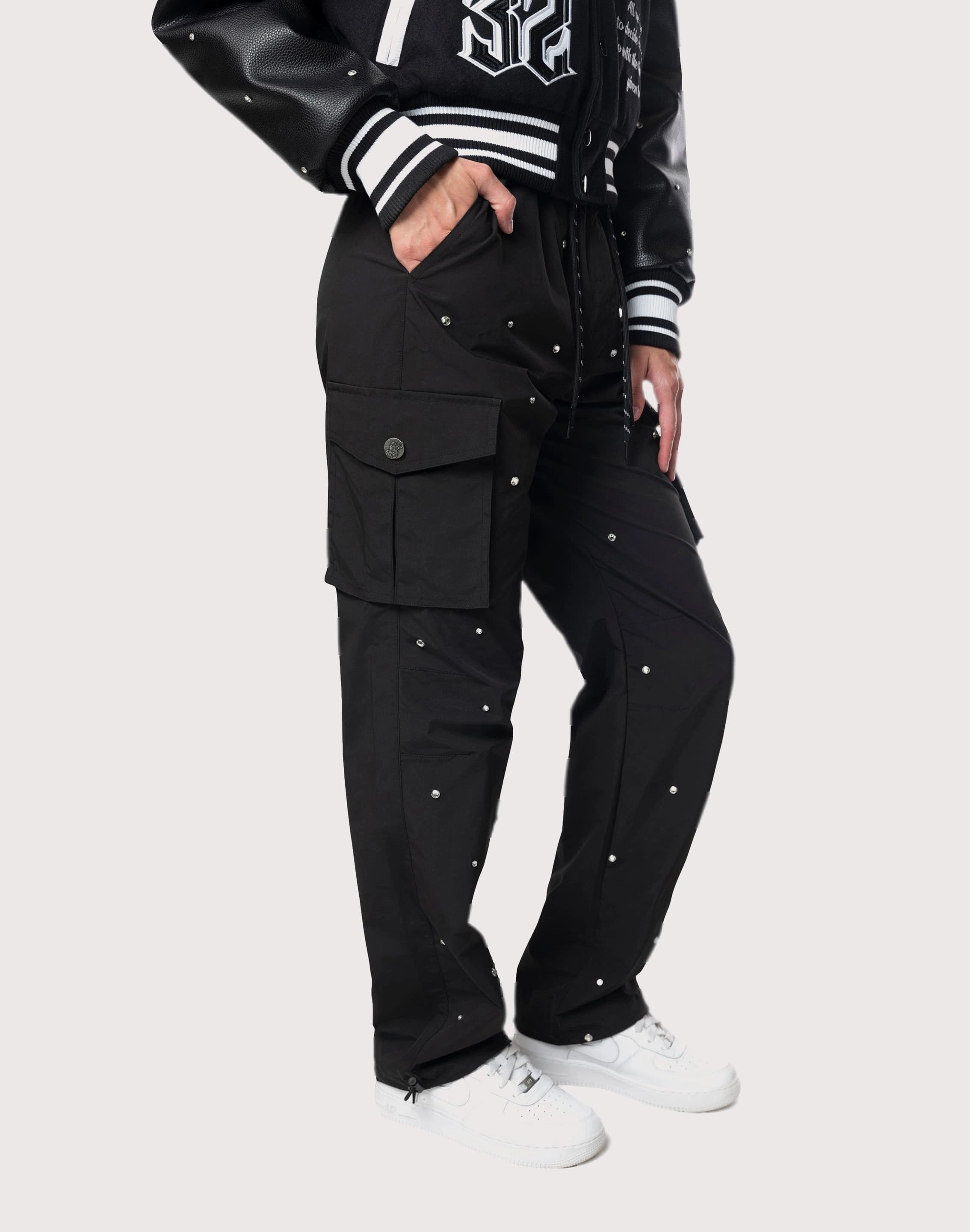 Quality apparel Grindhouse Rhinestone Black Pants