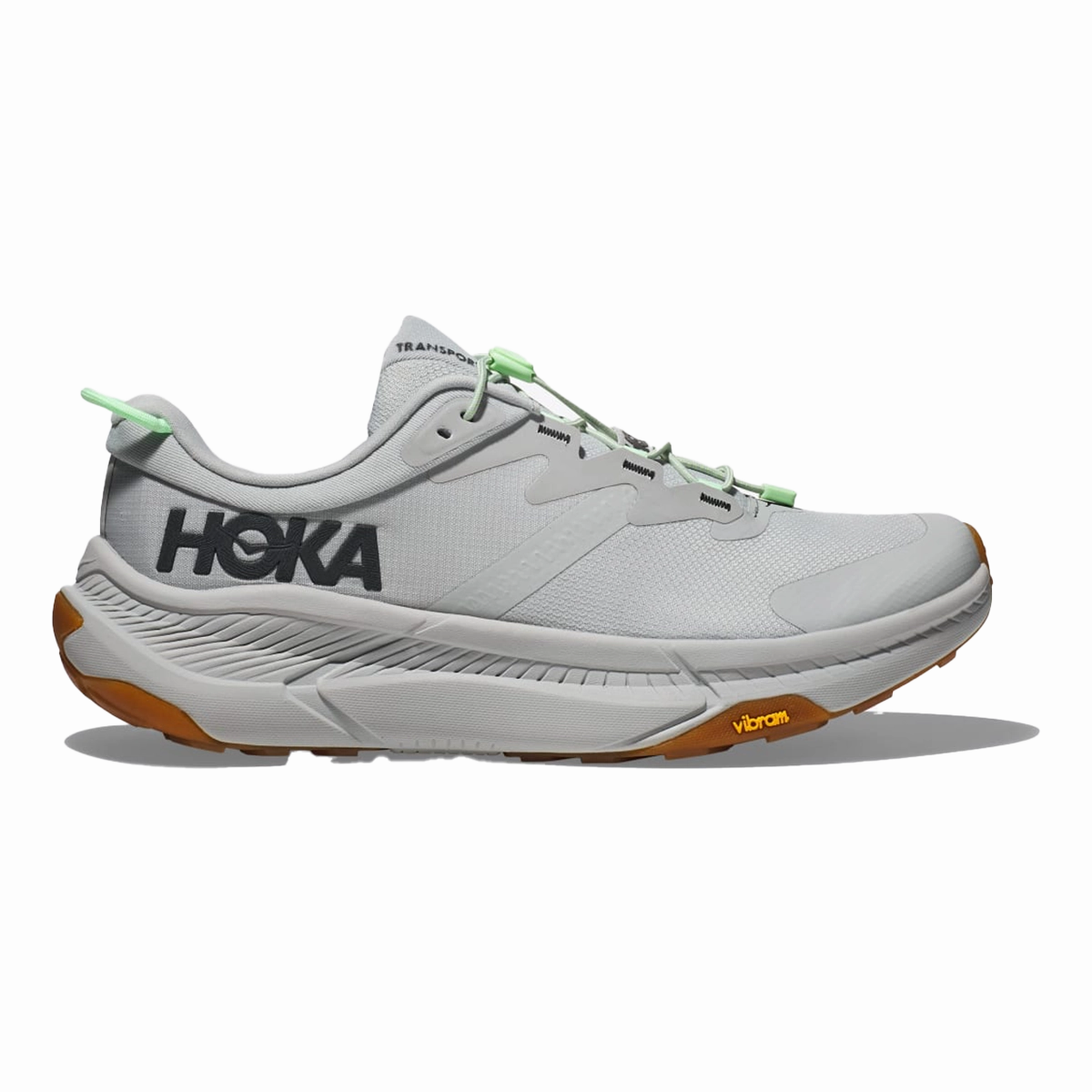 Hoka Transport - Harbor Mist - Lime Glow Cherished Focused