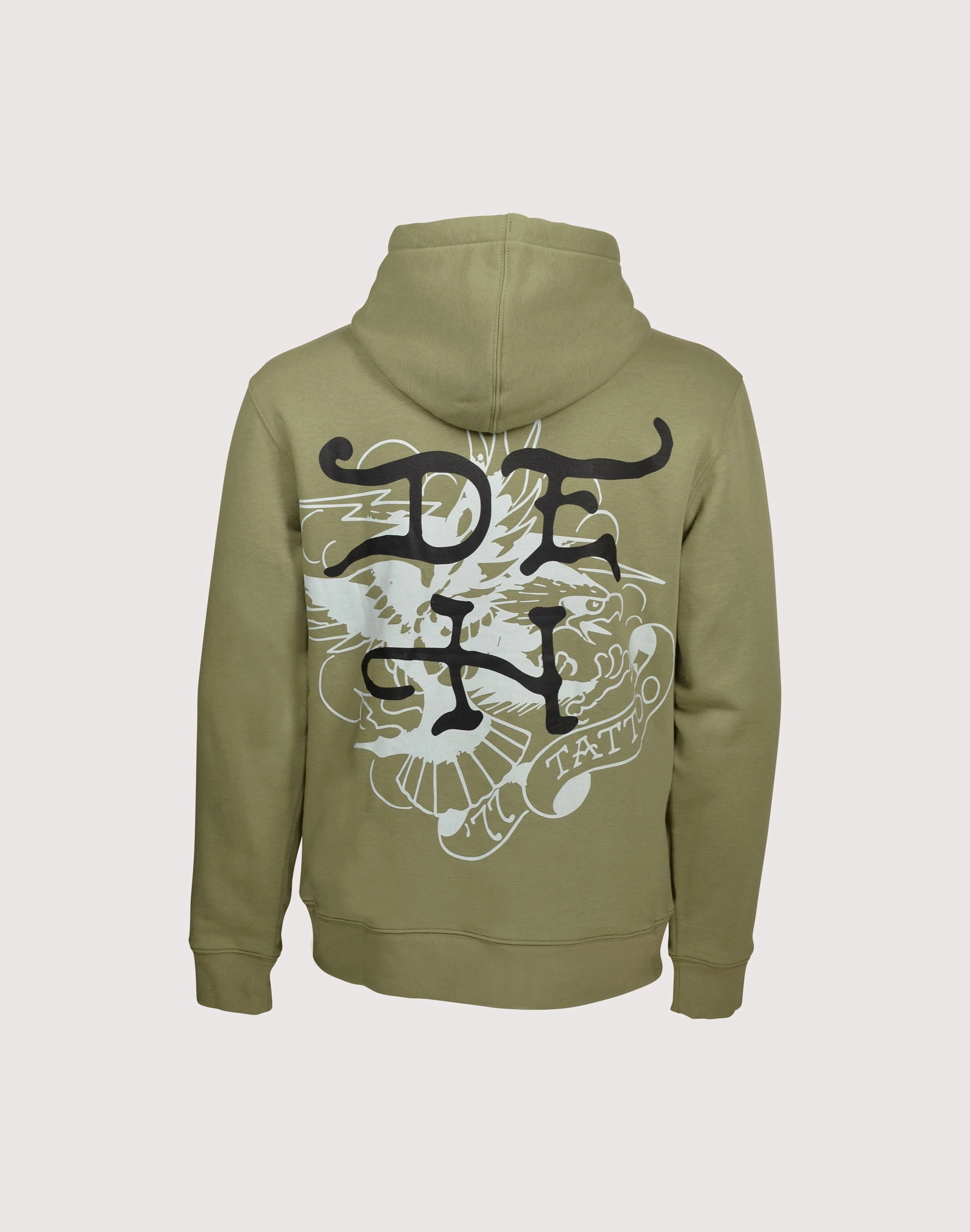 Recycled fashion materials Ed Hardy Panther Snake Olive Hoodie