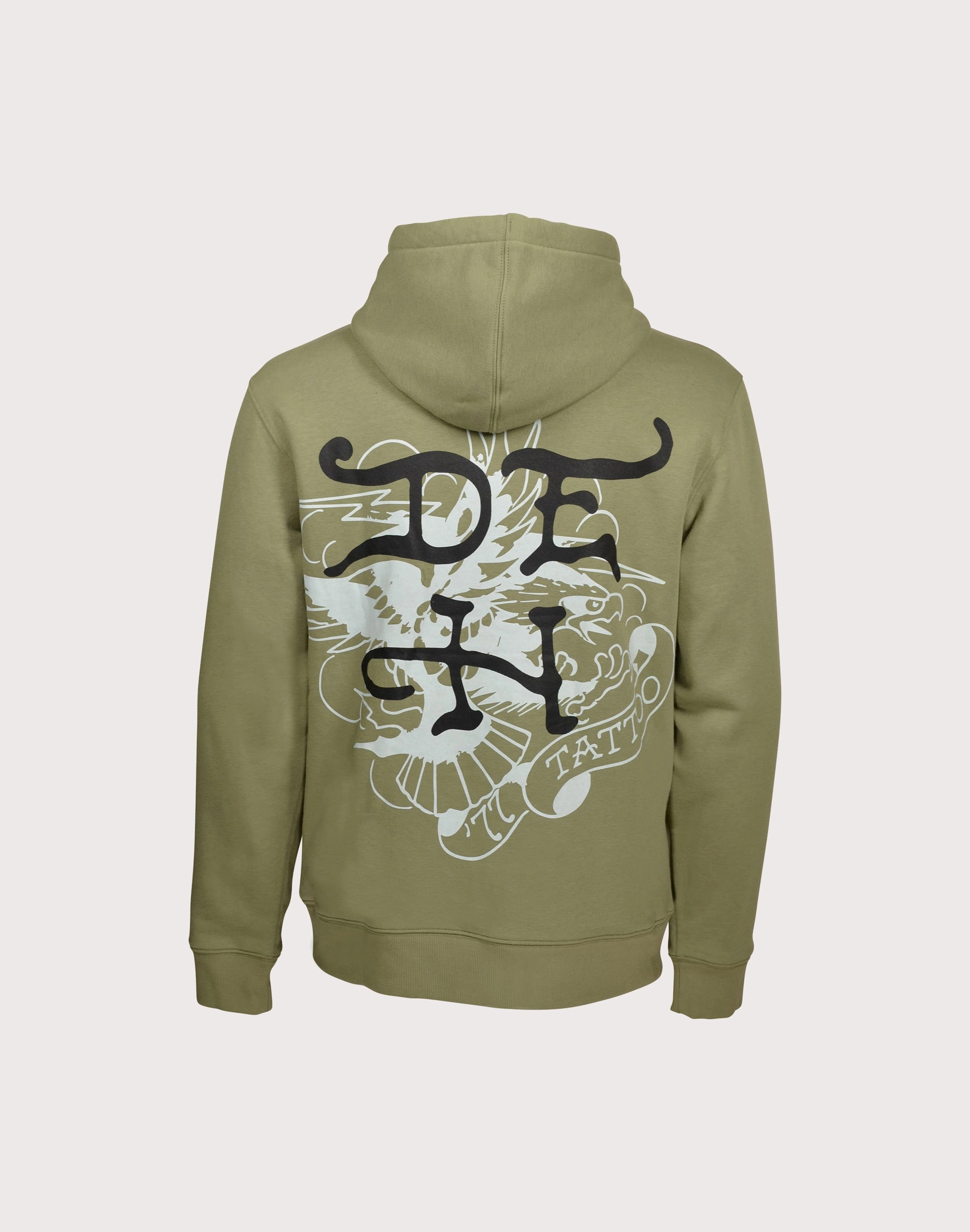 Recycled fashion materials Ed Hardy Panther Snake Olive Hoodie
