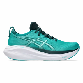 Required Asics Gel Nimbus 27 Wave Teal - Saxon Green Playful