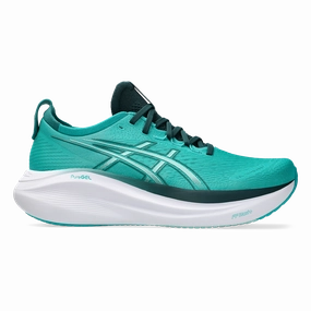 Required Asics Gel Nimbus 27 Wave Teal - Saxon Green Playful