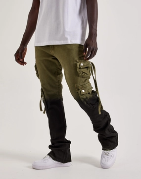 Runway fashion MNML Cargo Flare Denim Pants Wool - sourced fashion