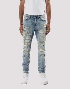 Seasonal wear Grindhouse Extreme Rip Slim Fit Jeans Fashion lookbook