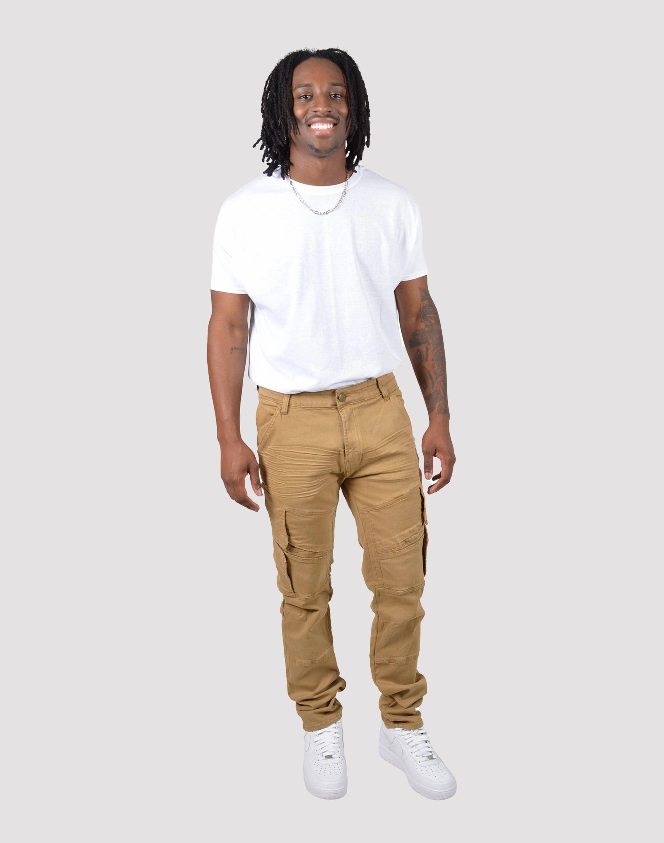 Beaded fashion items Grindhouse Twill Front Angle Cargo Pants Beaded fashion items