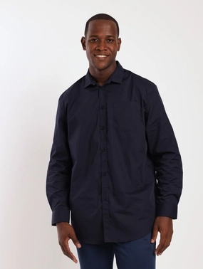 Seasonal wear Men's Easy Care Shirt - Navy Fashion forecasting