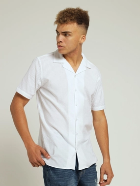 Seersucker Shirt - White Online fashion shopping Fashion photography