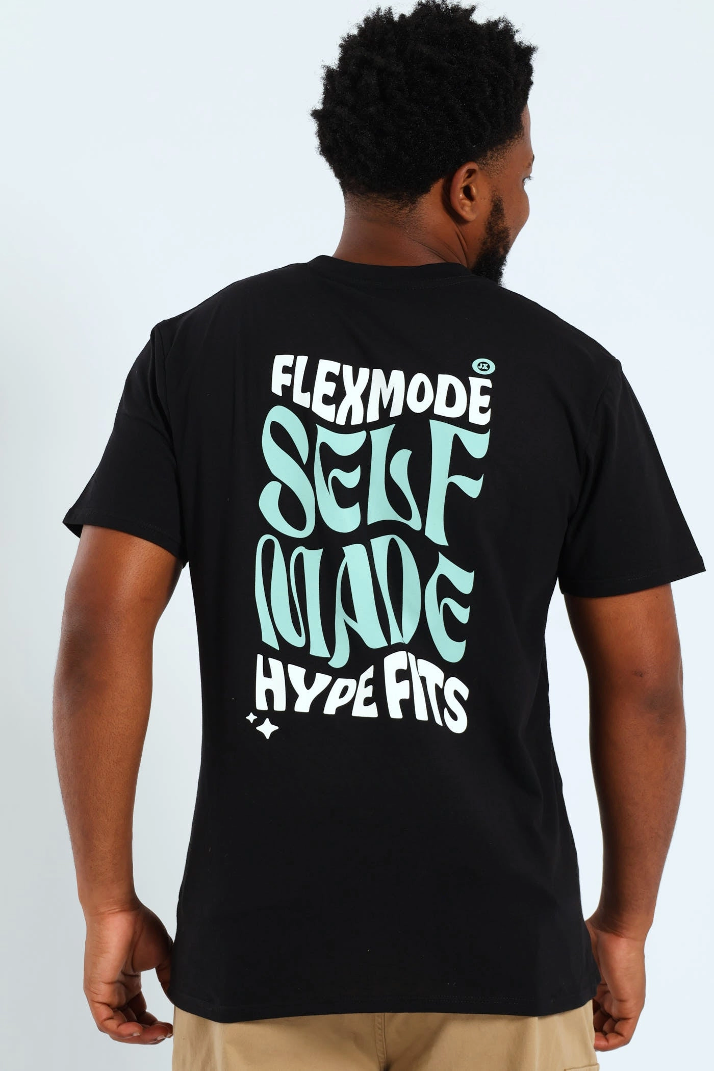 Self Made Front & Back Tee - Black