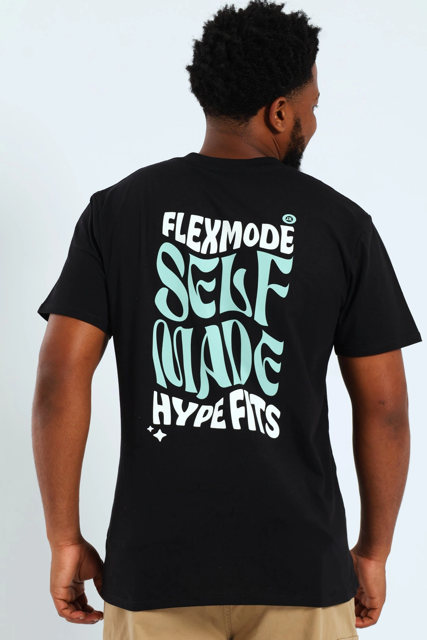 Self Made Front & Back Tee - Black