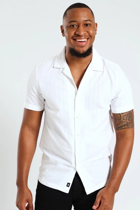 Self Stripe Surf Interest Shirt - White Best - selling fashion Fashion trends by region