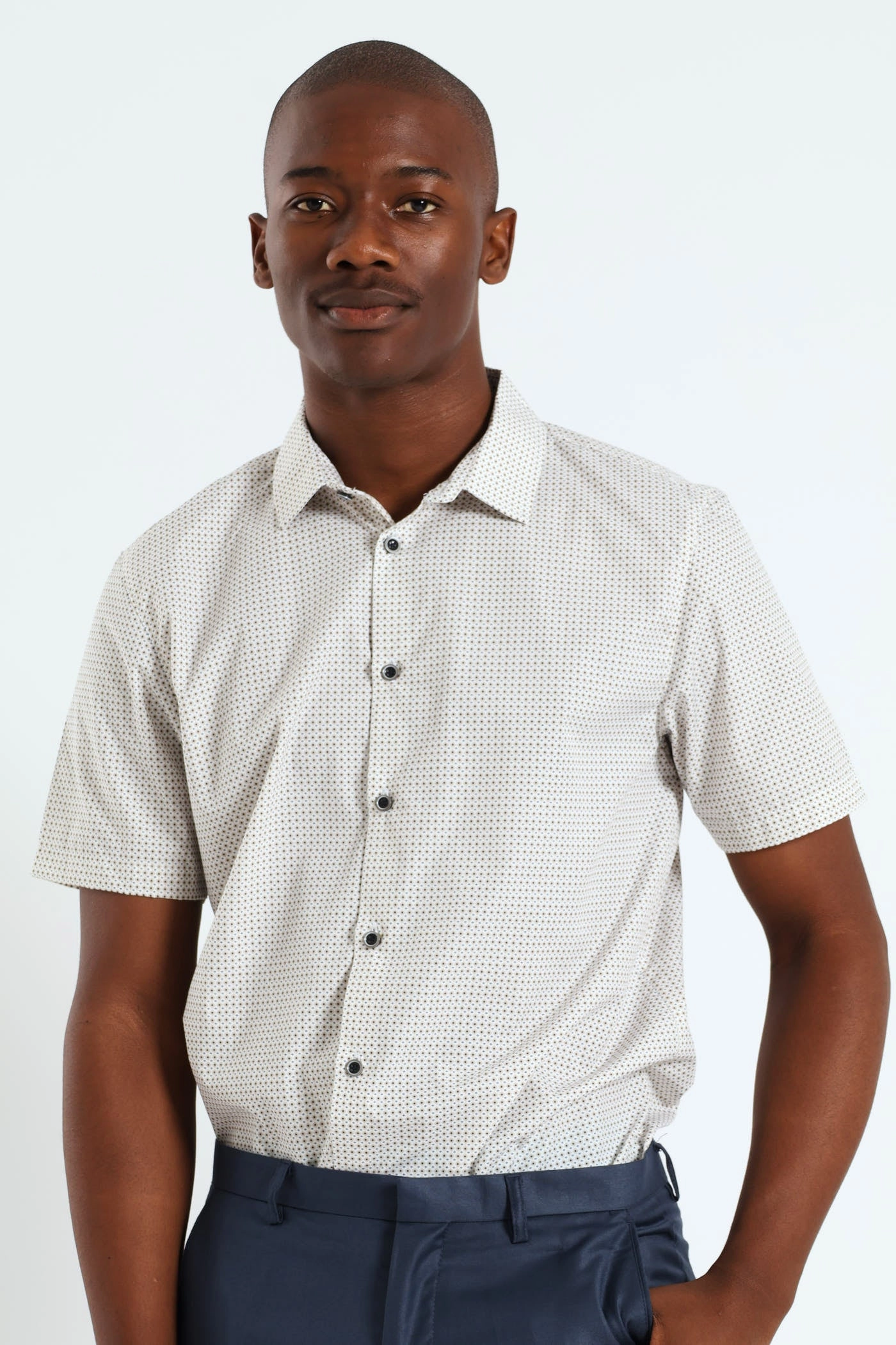 Short Sleeve Print Shirt Clothing types High - end fashion