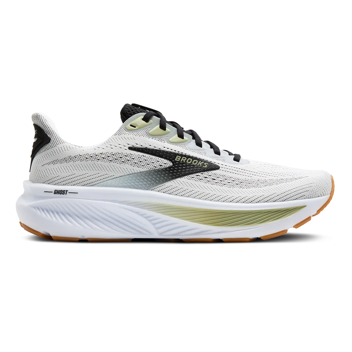 Brooks Ghost 17 White - Black - Tea Admired Concentrated