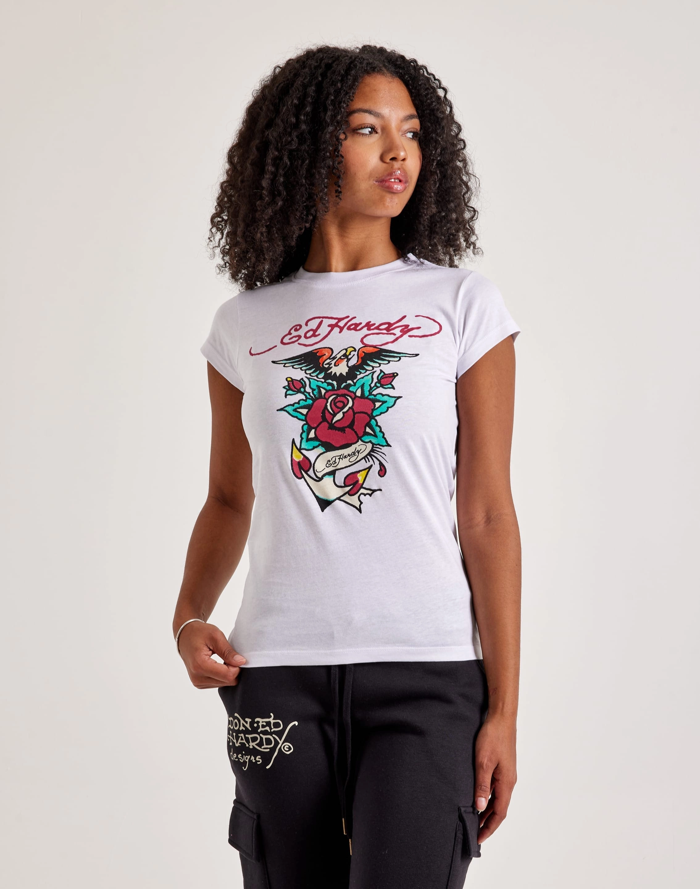 Vintage - inspired fashion Ed Hardy Eagle Rose Slim-Fit Tee Ethical fashion choices