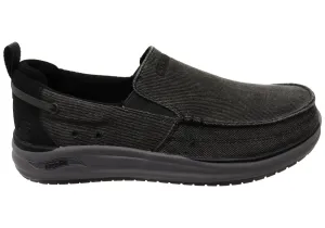 Skechers Mens Relaxed Fit Arch Fit Melo Port Bow Comfortable Shoes Apps Fashion Blog
