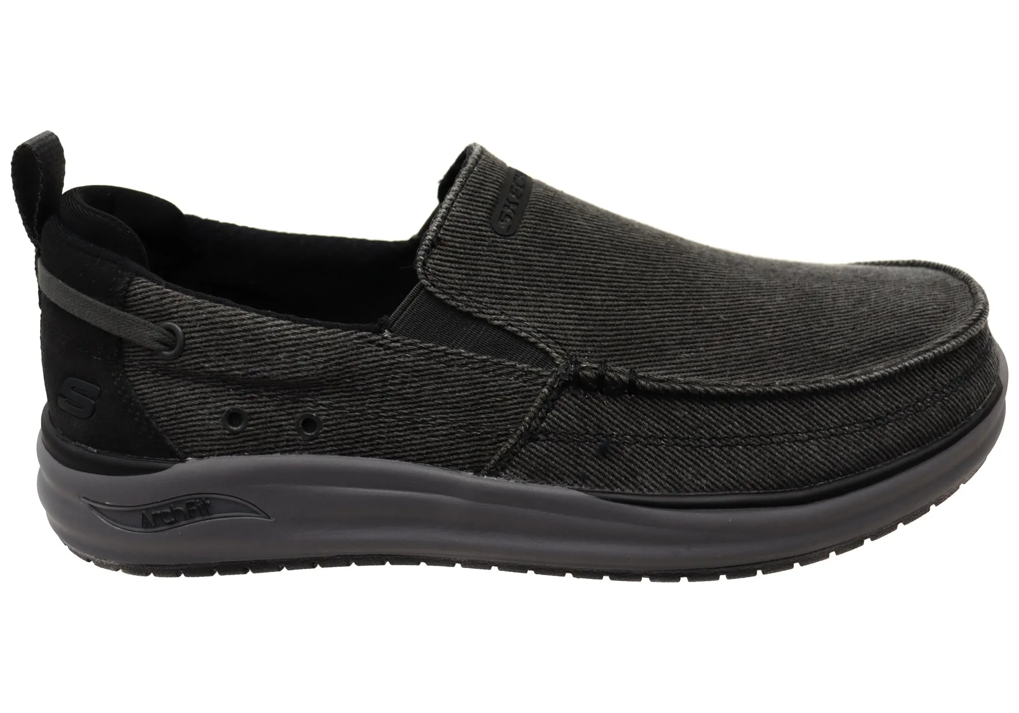 Skechers Mens Relaxed Fit Arch Fit Melo Port Bow Comfortable Shoes Apps Fashion Blog