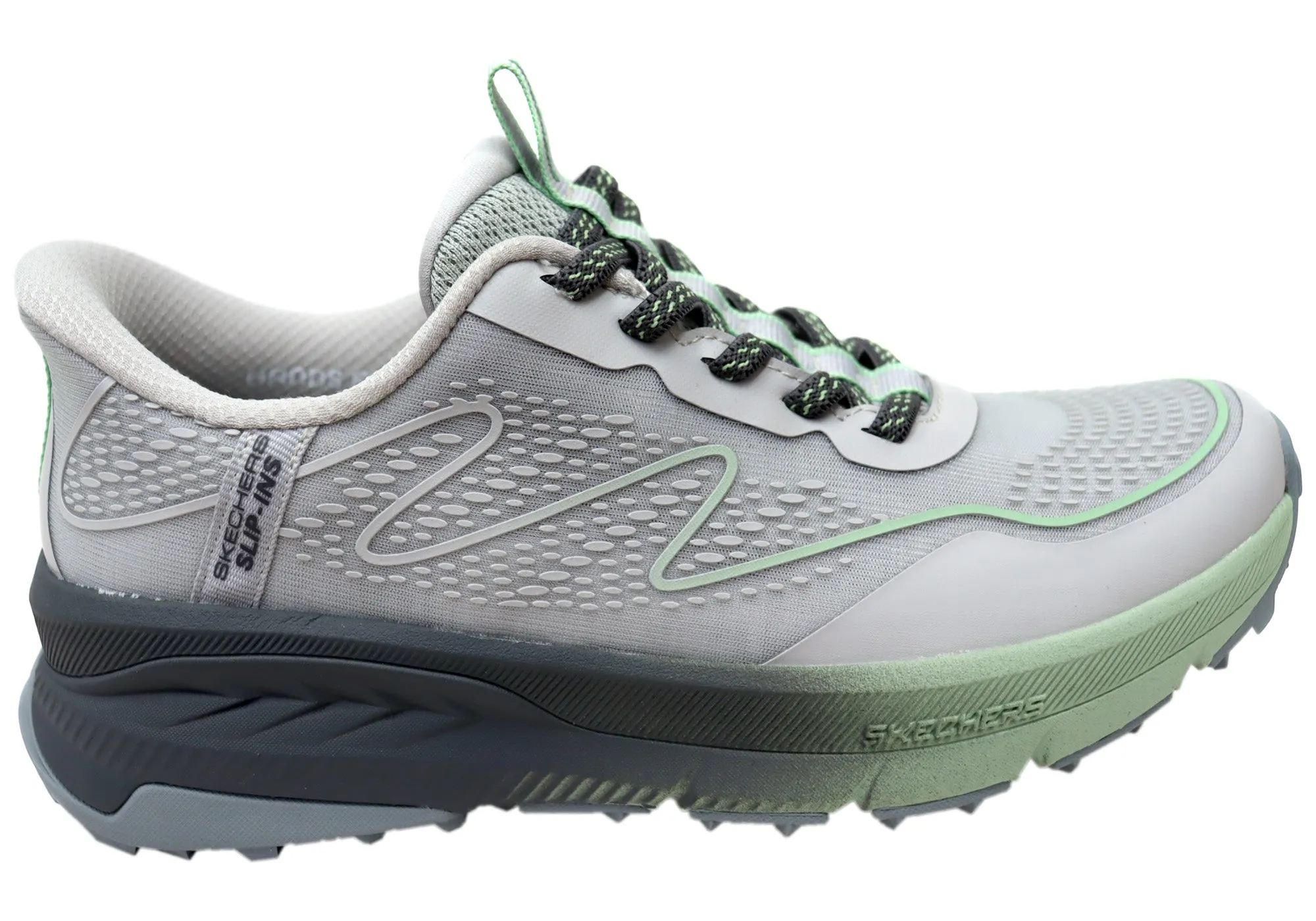 Skechers Womens Slip Ins Switch Back Mist Comfortable Shoes Cards Gardening Tools
