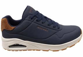 Skechers Mens Uno Suited On Air Comfortable Lace Up Shoes Beverages Camping Equipment