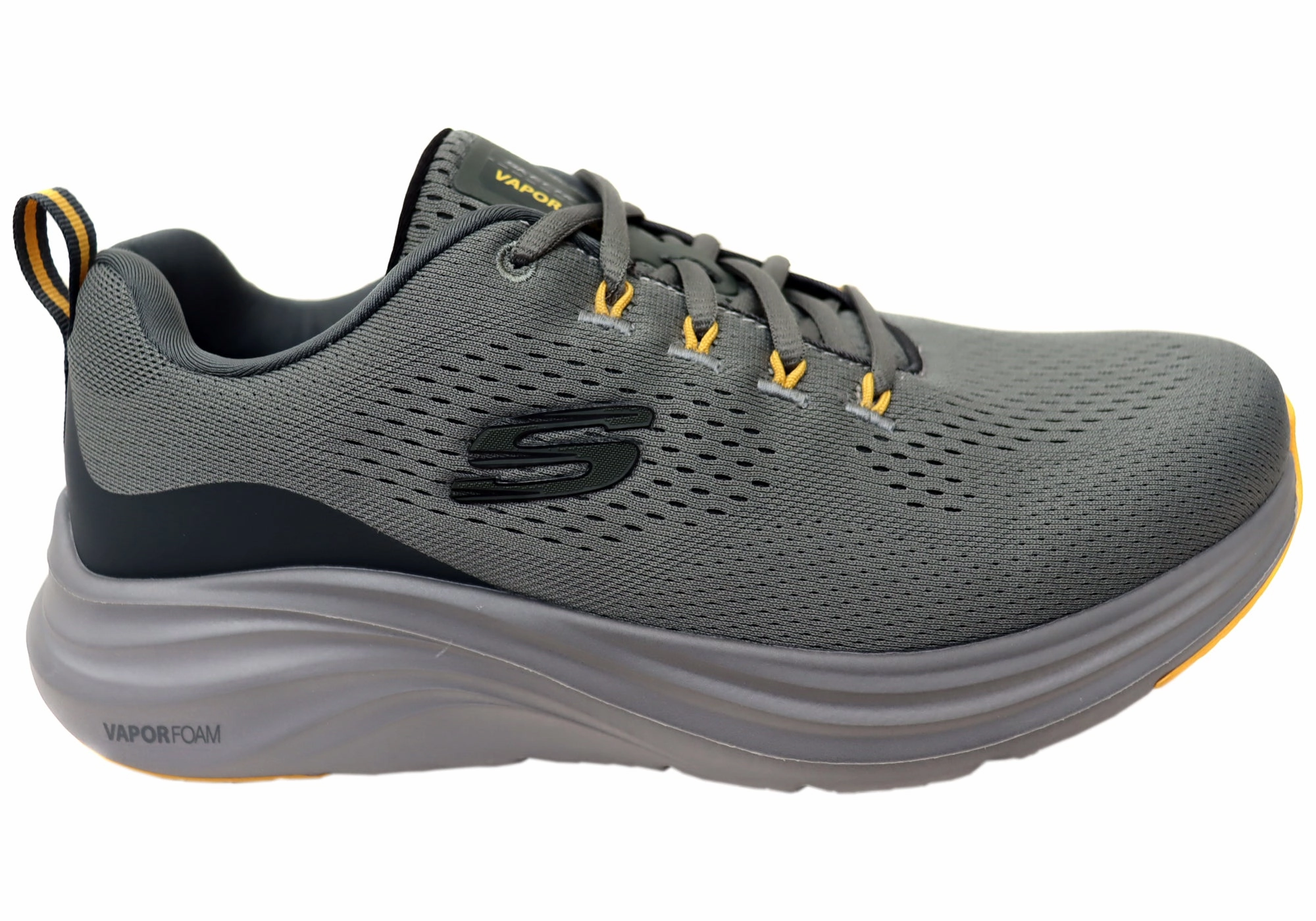 Skechers Mens Vapor Foam Comfortable Lace Up Athletic Shoes Bikes Tech Accessories