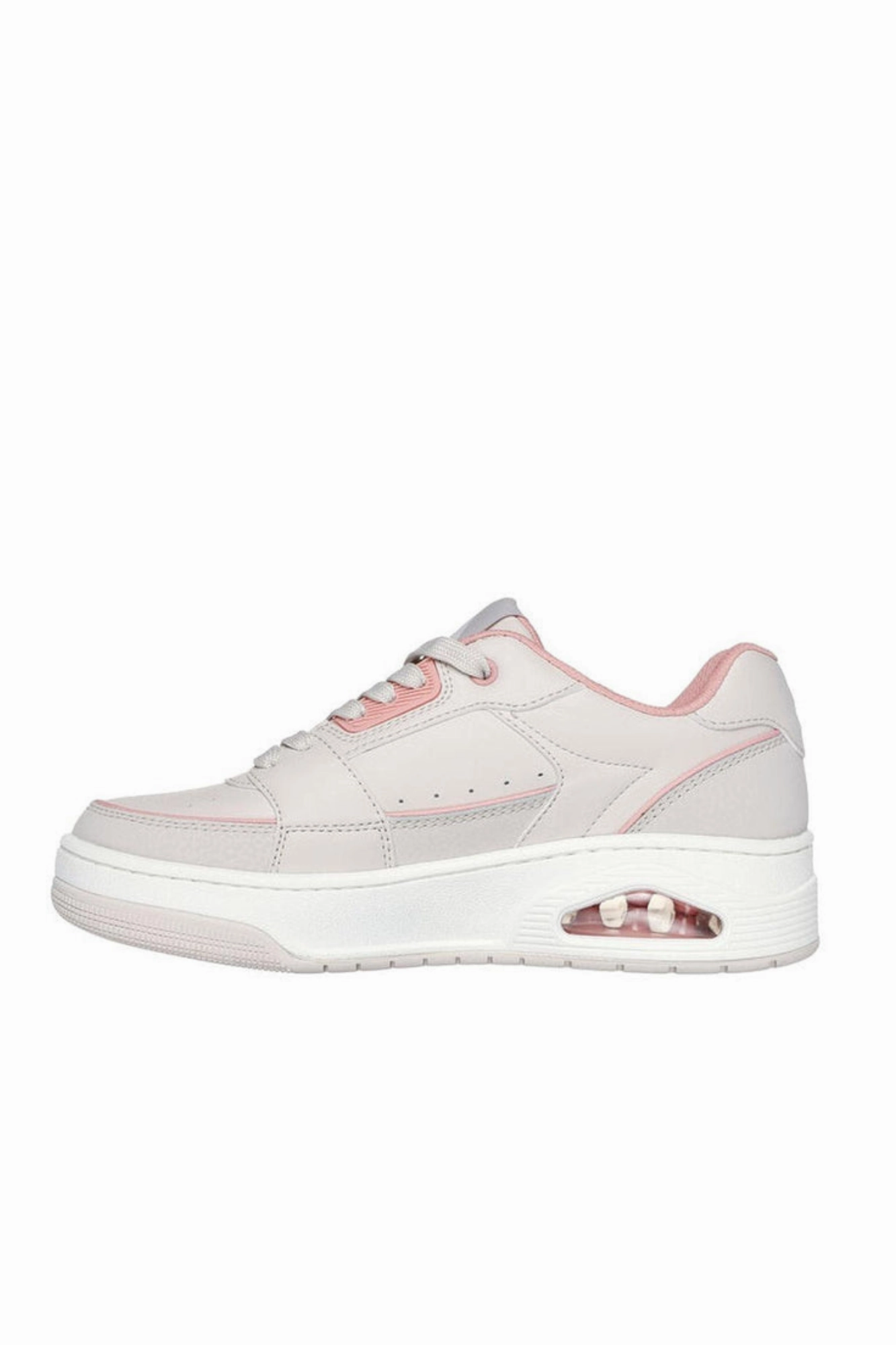 Skechers Uno Court Courted Style Sneaker Natural Coral
