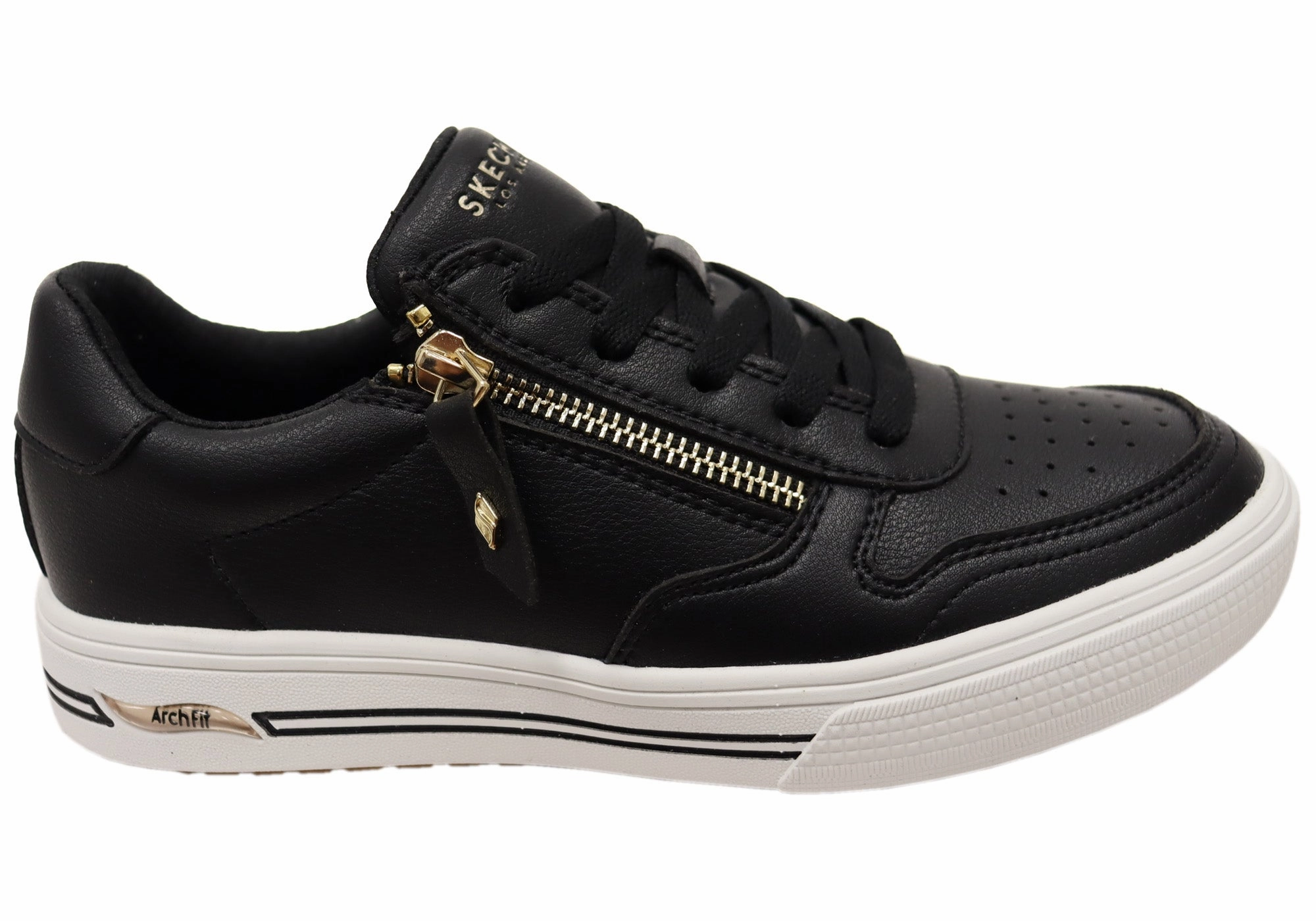 Skechers Womens Arch Fit Arcade Stroll N Comfortable Shoes Household Cleaning Pop Culture