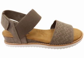 Skechers Womens Bobs Desert Kiss Memory Foam Footbed Sandals Uniforms Web Development