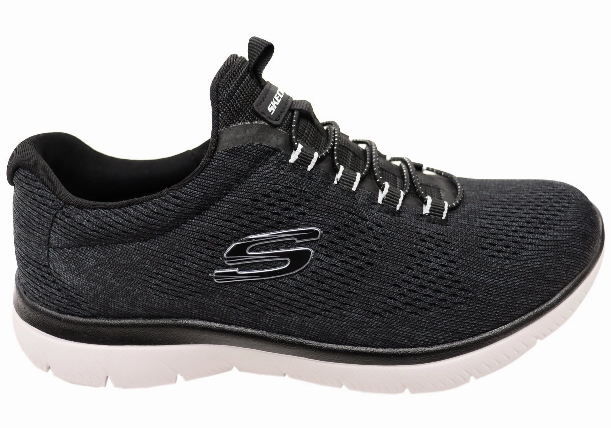 Skechers Womens Summits Fun Flair Wide Fit Comfortable Slip On Shoes Basketball Cards Pokmon