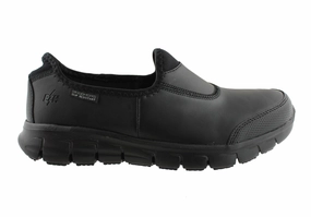 Skechers Womens Sure Track Slip Resistant Comfort Leather Work Shoes Gardening Tools Magazines