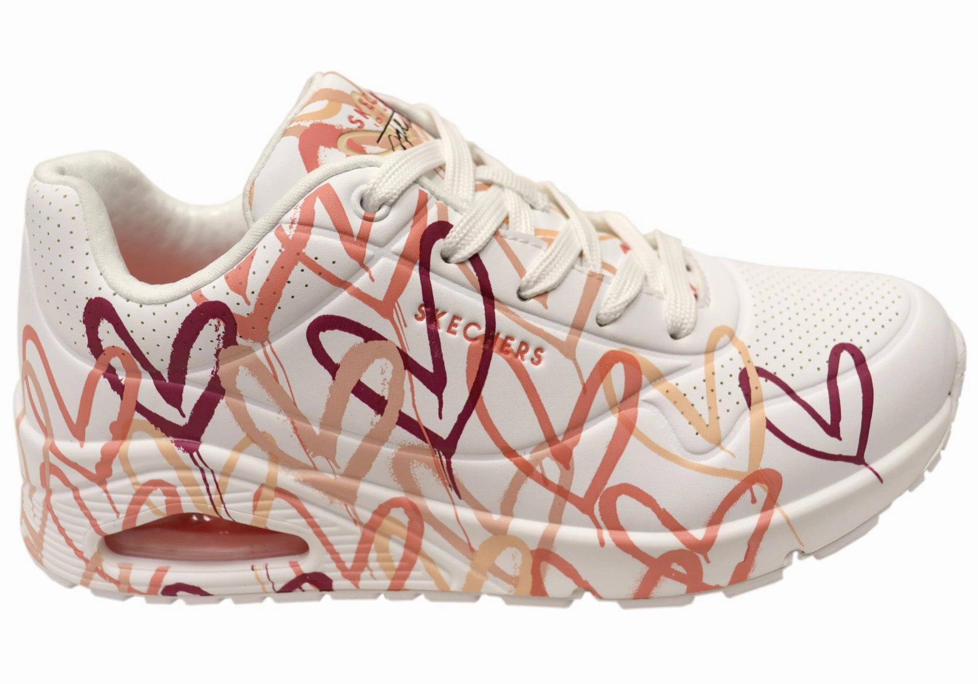 Skechers Womens X JGoldcrown Uno Spread The Love Shoes Laptop Bags Pet Accessories