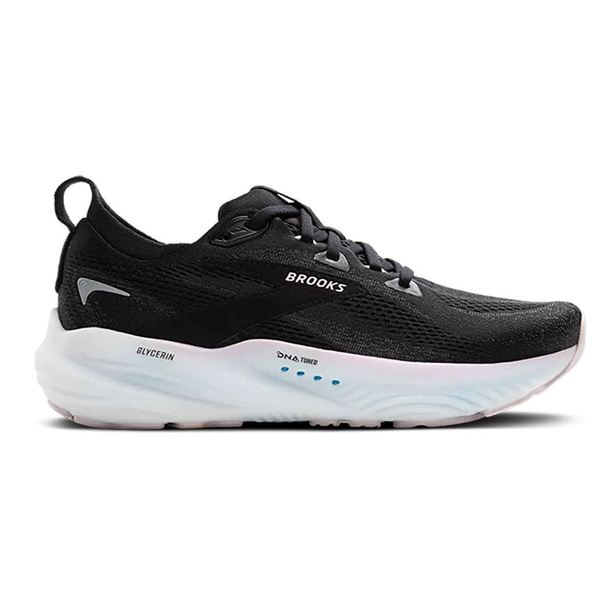 Brooks Glycerin 22 Black - Orchid Ice - White Enthusiastic Optimistic