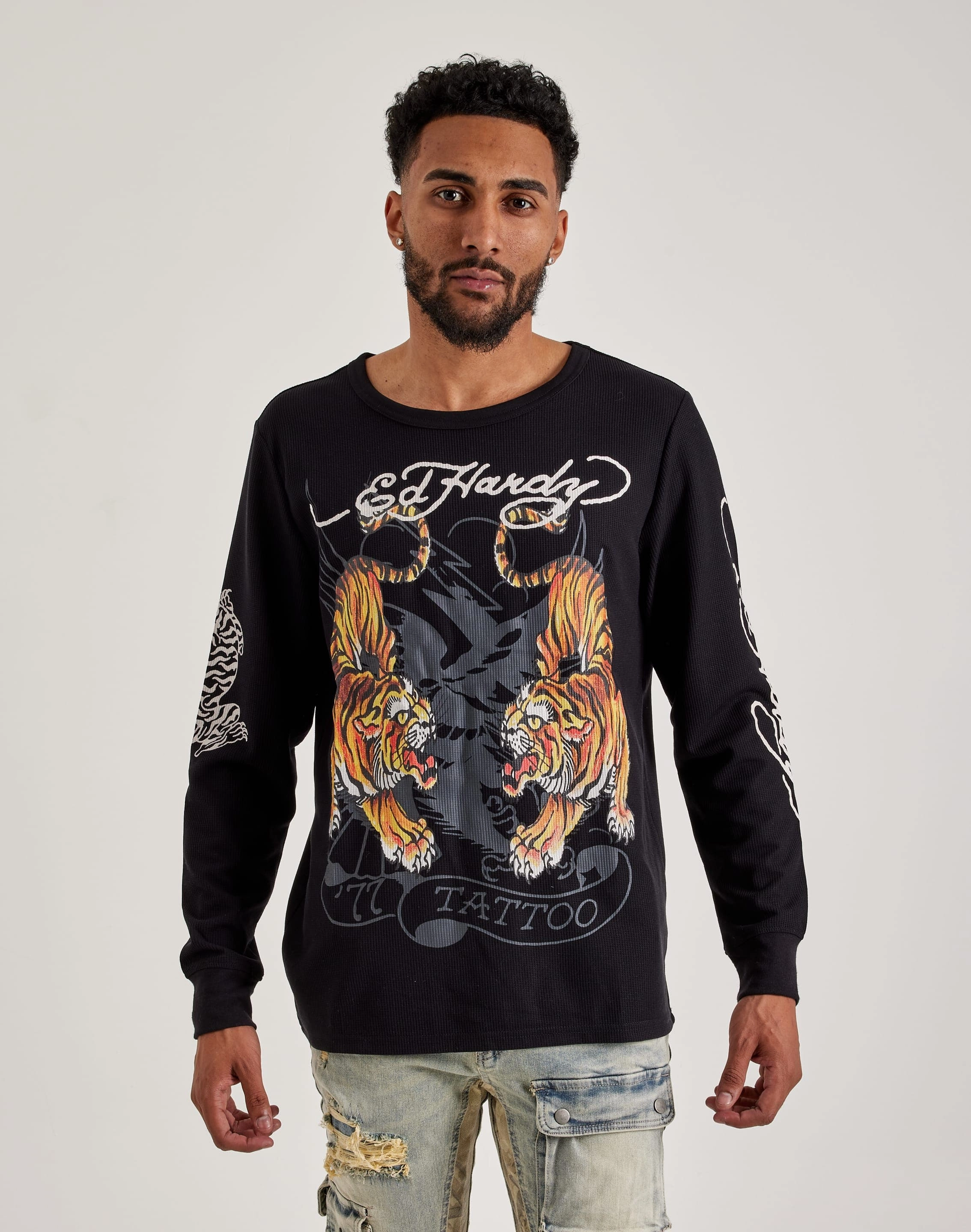 Smart casual wear Ed Hardy  Tiger Thermal Fashion for all body types